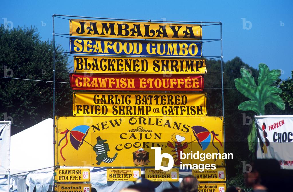 Menu Sign, Garlic Festival, Gilroy, California (photo)