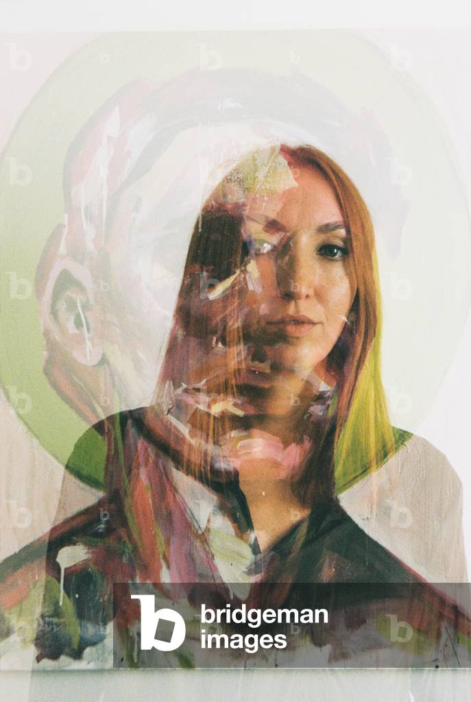 Marina and her Self(ies) n.2, 2019, analogue double exposure photograph