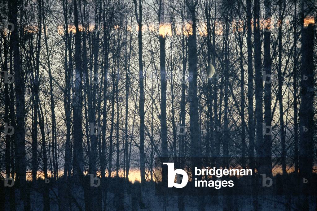 When The Sun Embraces The Moon, 2019 (analogue triple exposure photograph)