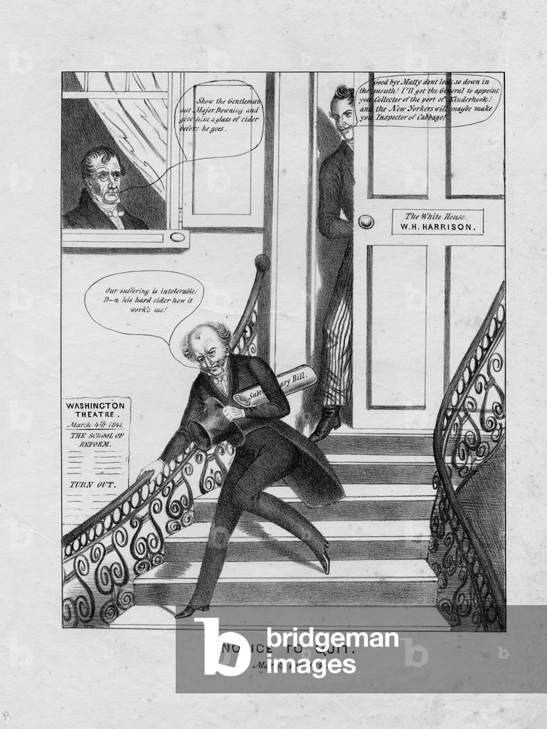 Notice to quit: March 4th, 1841 (litho)