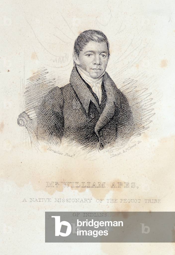 Ritratto di William Apes, inciso da Illman e Pilbrow (lito)
