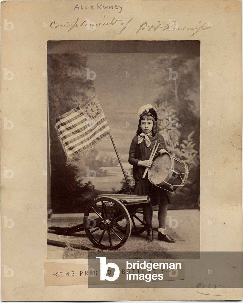 Allie Kunie, in costume as the girl from the poem 