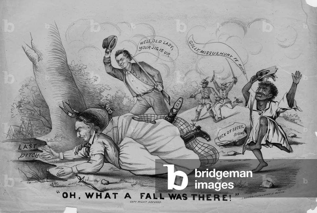 Oh, what a fall was there!, published by J. Mayer & Co. Lith, Boston, c.1865 (litho)