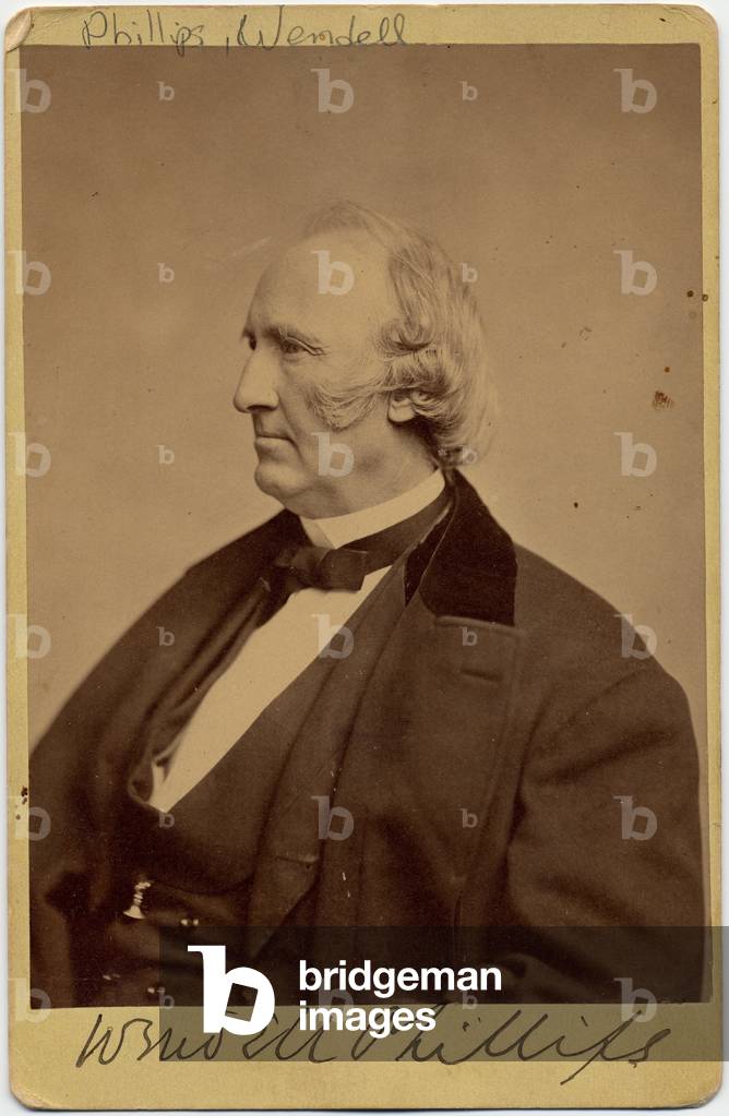 Wendell Phillips (1811-84), amerikanischer Abschaffung und Befürworter für Native Americans (Albumfoto)