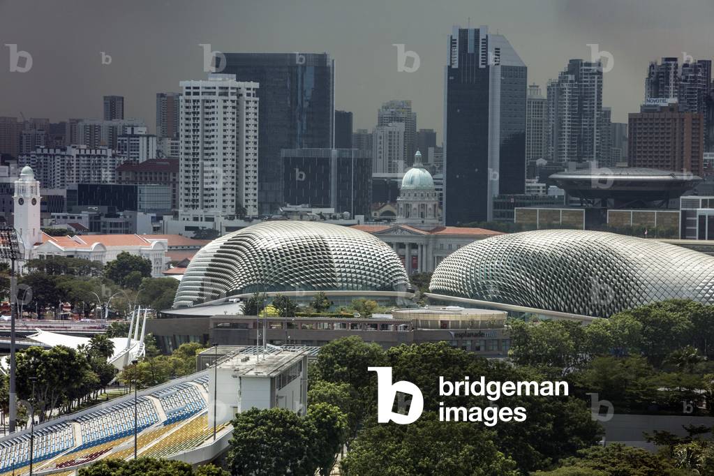 Cityscape with Esplanade Theatres on the Bay, Singapore, 2015 (photo)
