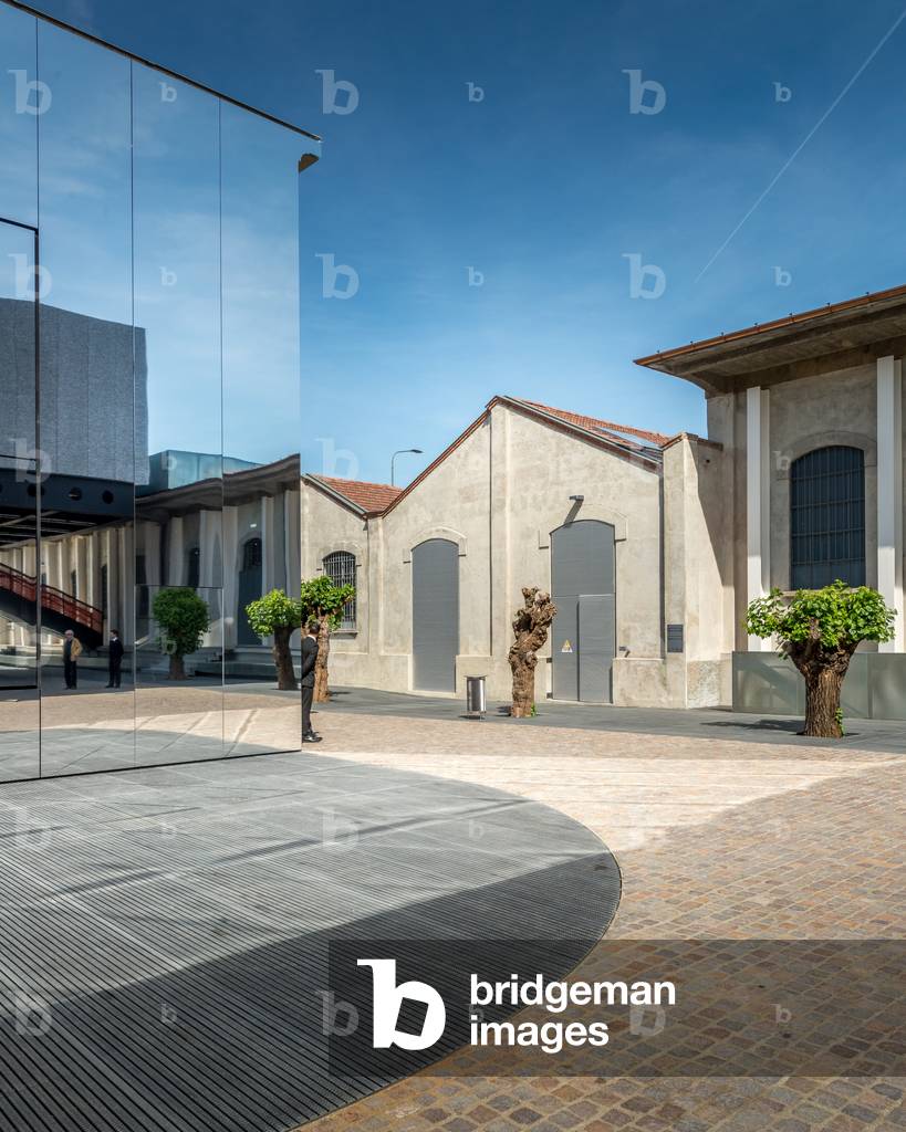 Exterior view of the Fondazione Prada Museum, Milan, Italy, 2015 (photo)