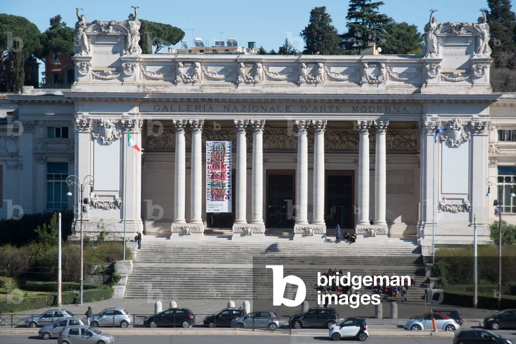 The front of the Galleria Nazionale D'Arte Moderna, Rome, Lazio, Italy, 2016 (photo)