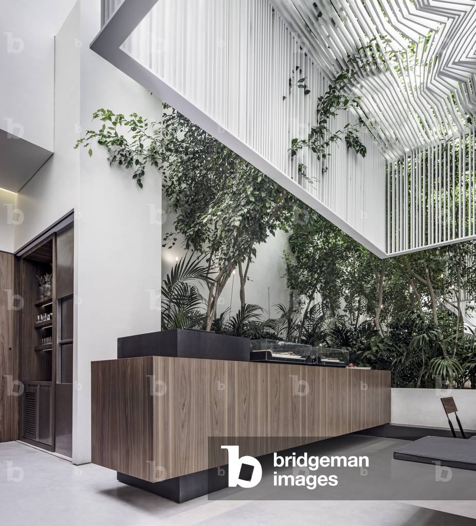 The Cycladic Cafe, Museum of Cycladic Art in Athens, Greece, 2016 (photo)