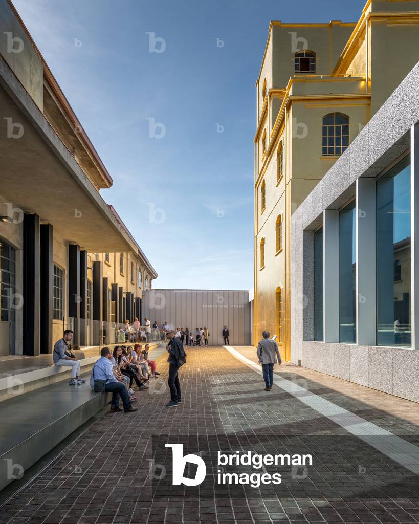 Exterior view of the Fondazione Prada Museum, Milan, Italy, 2015 (photo)