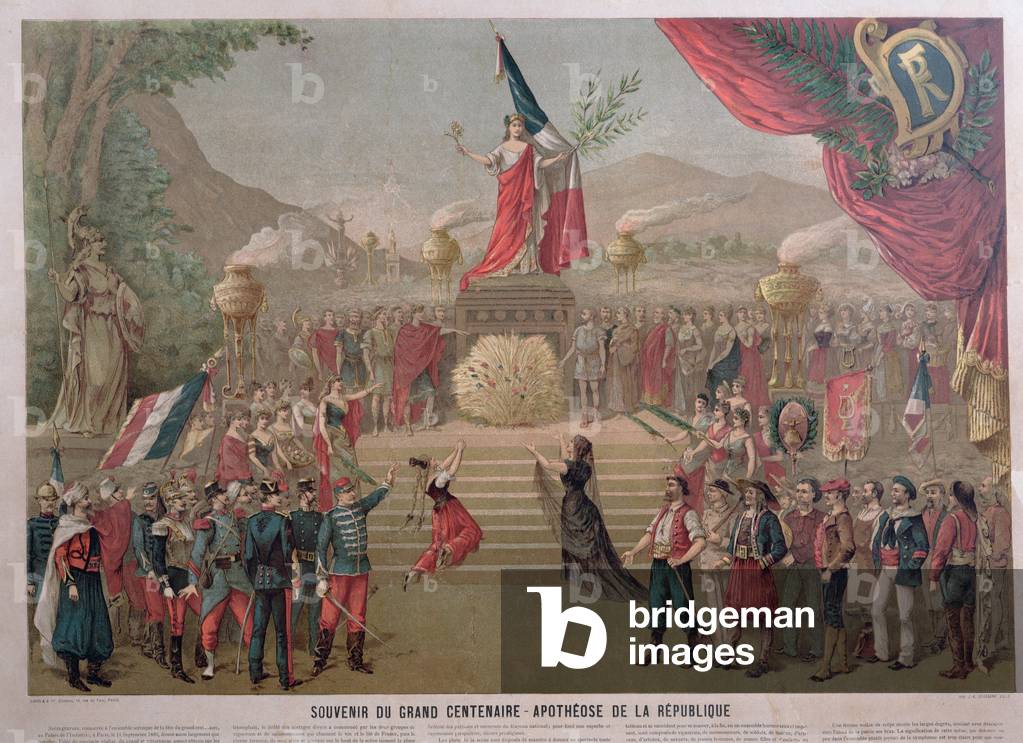 Apotheosis of the Republic, c.1889 (colour litho)