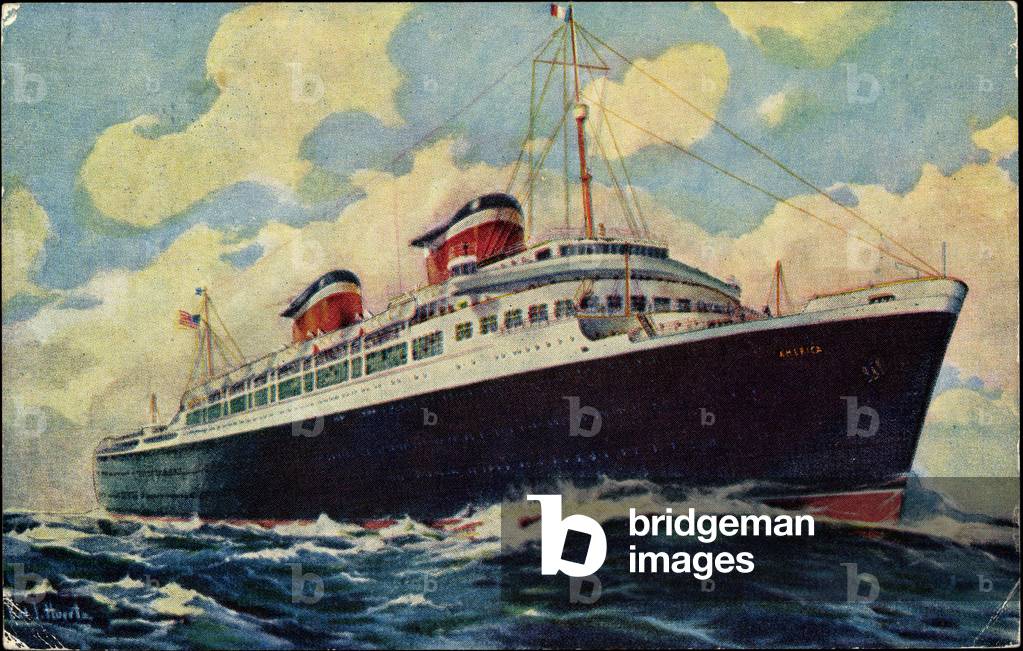 Künstler United States Lines, S.S. America, Steamer