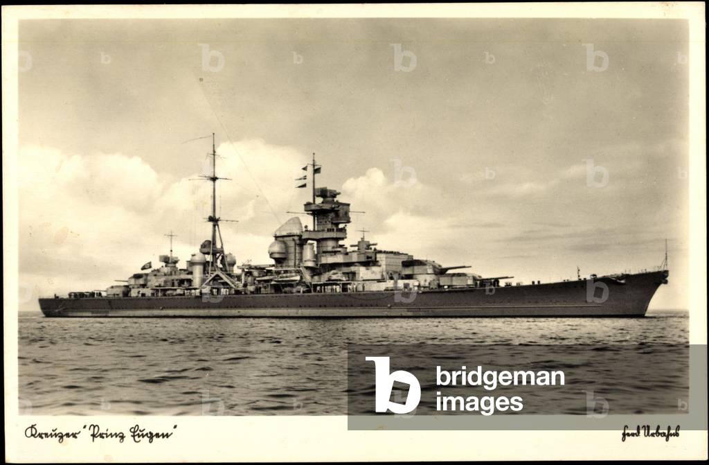 Cruiser Prince Eugen at Sea