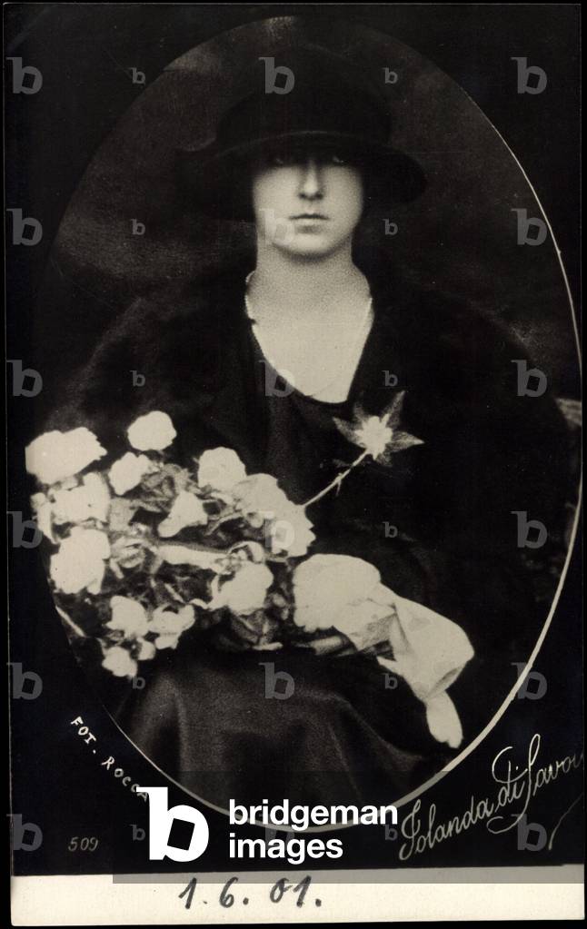 Ak S.A.R. Princess Jolanda Countess Calvi di Bergolo (b/w photo)