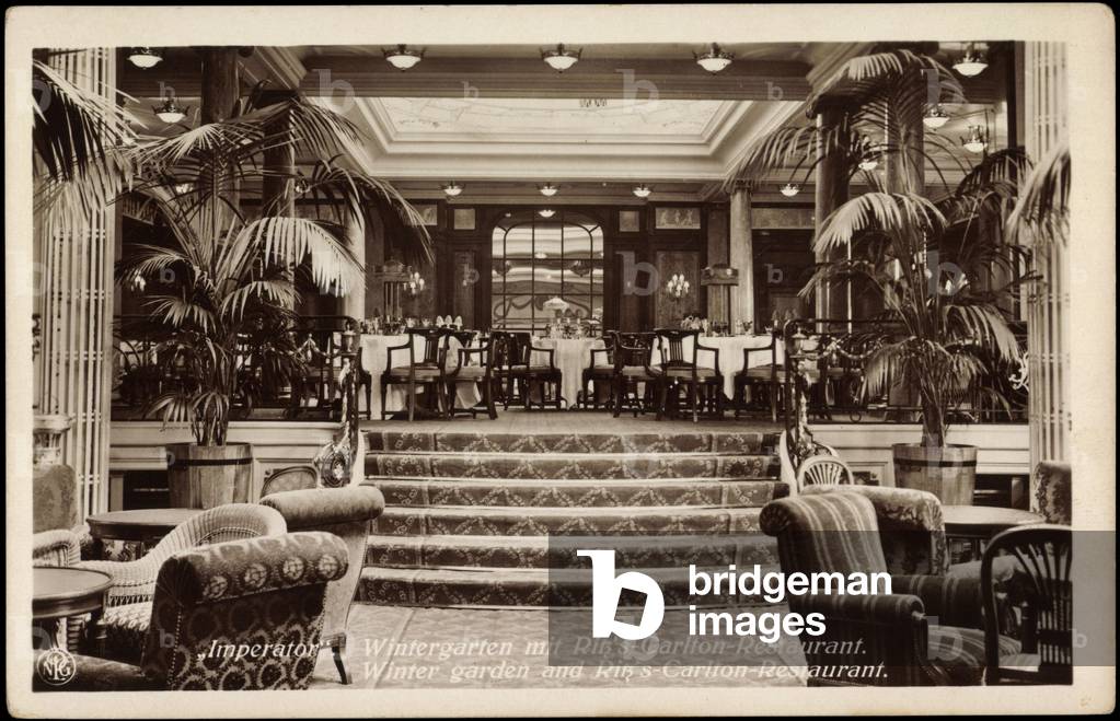 HAPAG, Steamship Emperor, Conservatory, Ritz