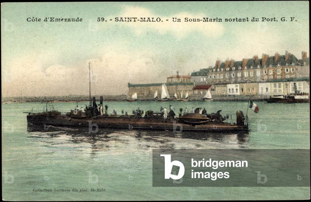 San Malo, Underwater outgoing the Port, U Boot Fr.