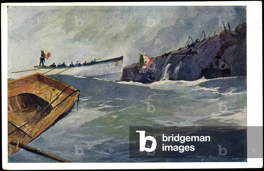 Artist Heusser, Rescue of the It. cruiser Amalfi