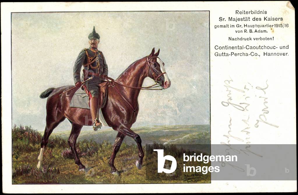 Artist Adam, R.B., Majesty Kaiser Wilhelm II, Horse