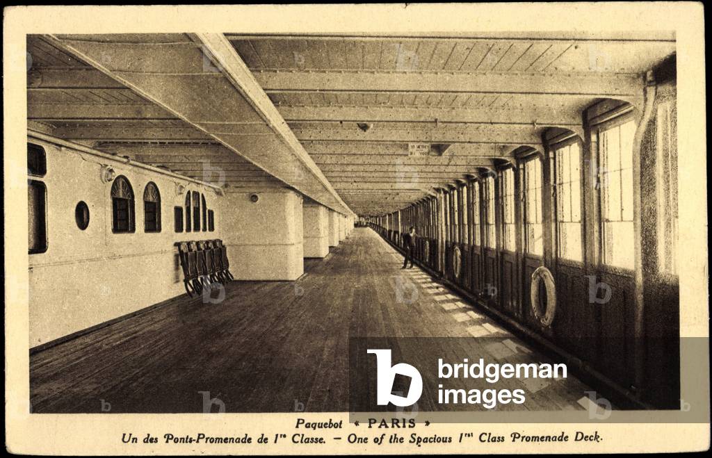 Paris, CGT, 1st Classe, Promenade Deck