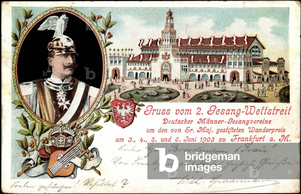 Litho Frankfurt Main, German Men's Singing Club