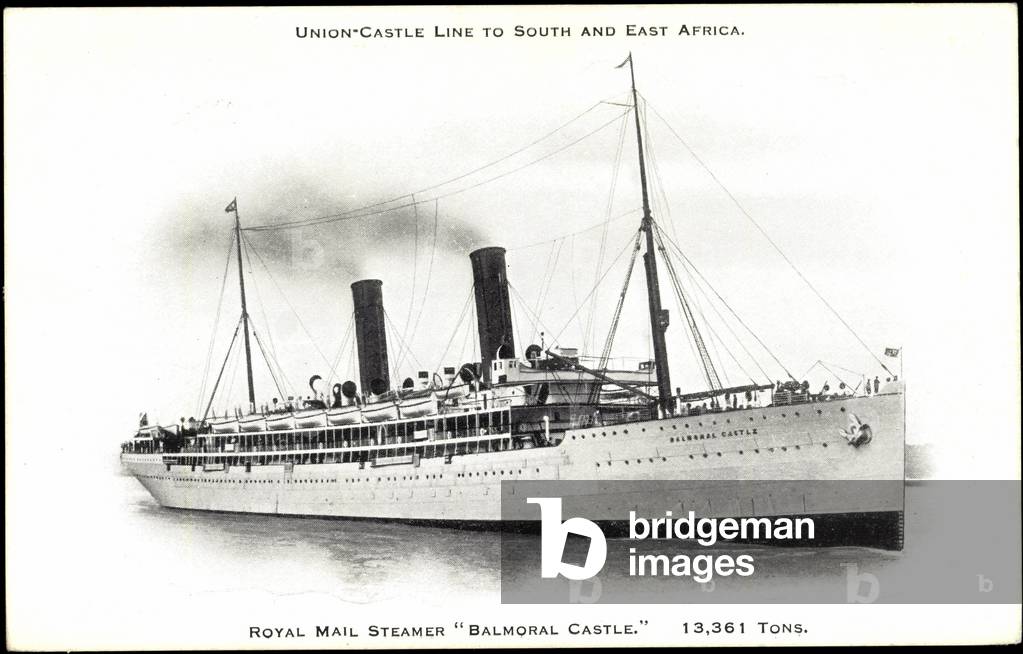 Union Castle Line, UC, Steamer Balmoral Castle