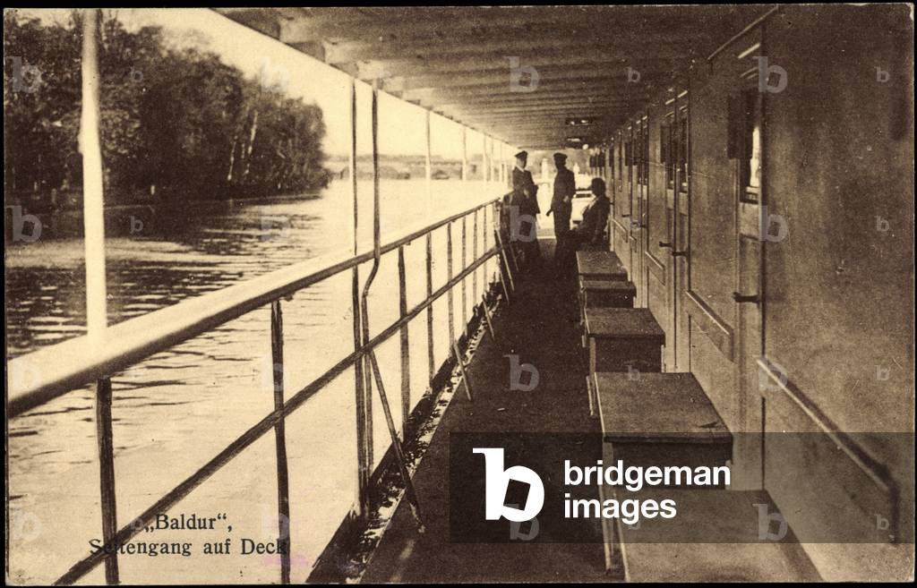 Berlin, Inland Navigation, Salondamper Baldur, Deck
