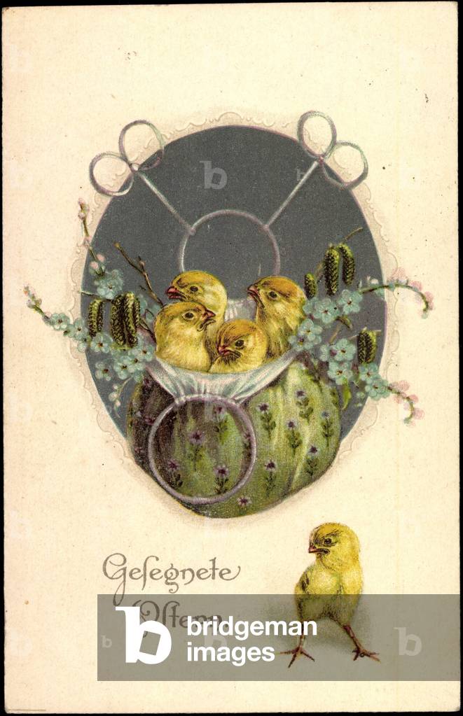 Congratulations Easter, chick in a bag