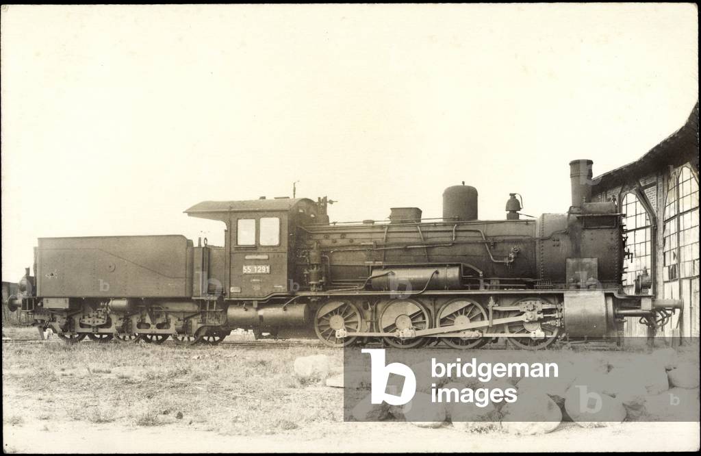 Photo German freight locomotive No. 55 1291 Prussia, Tender