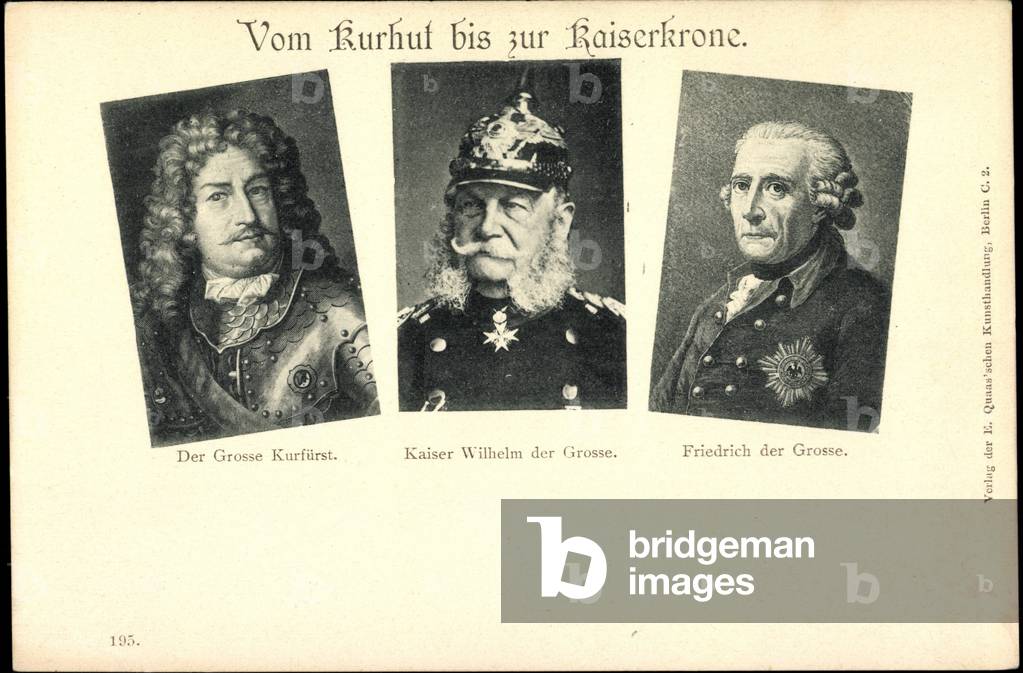 From Kurhut to Kaiserkrone, Wilhelm I, Friedrich