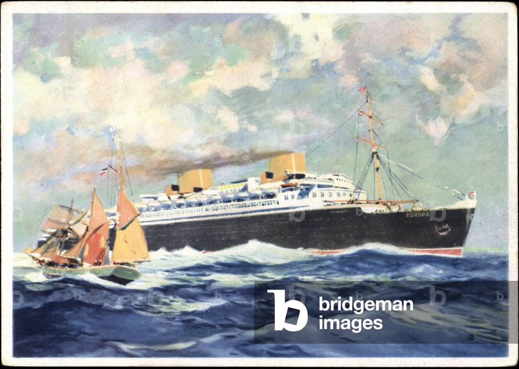 Turbines fast steamer Europe, Norddt. Lloyd