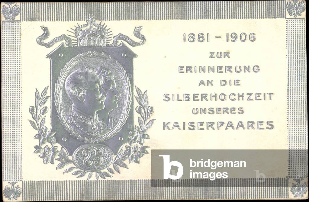 Relief Silver Wedding of the Emperor Couple 1906