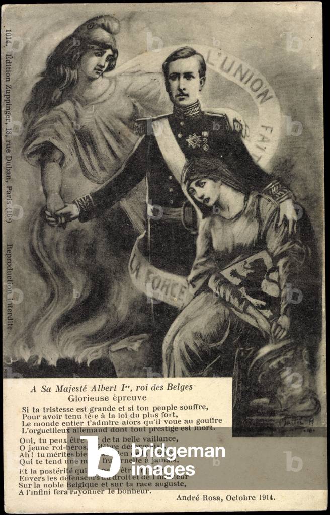 To His Majesty Albert I, King of the Belgians