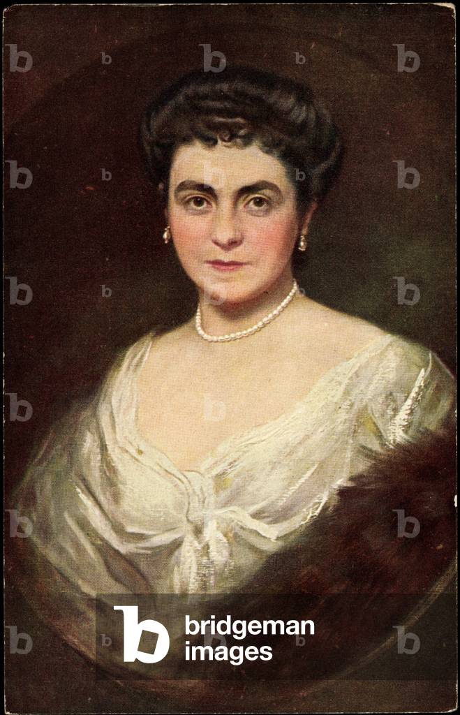 Artist Schwarz, A., Empress Hermine, Portrait