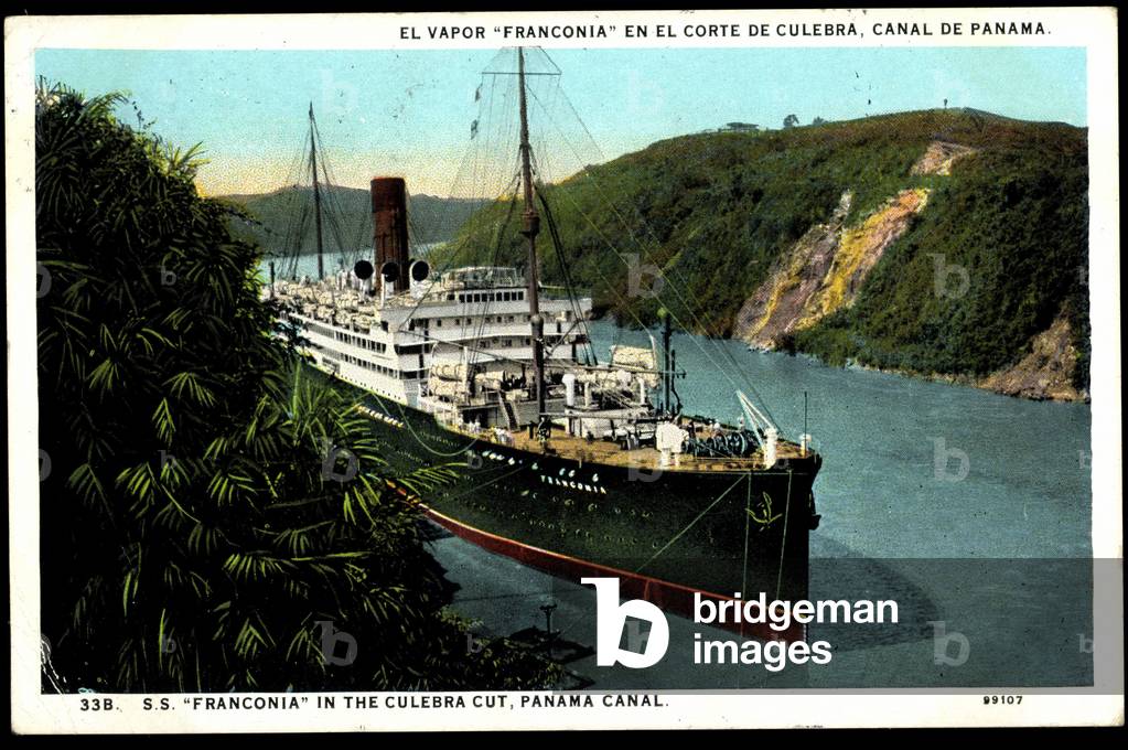 Cunard Line, S.S. Franconia, Steamship, Panama Canyon
