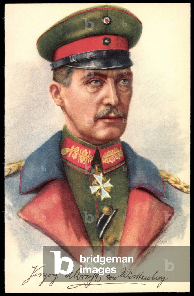 Artist Schneider, R, Duke Albrecht von Württemberg