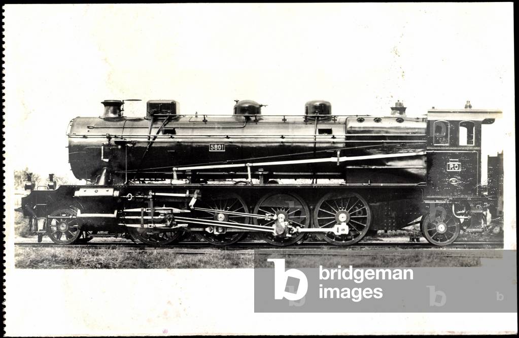 Locomotive Francaise, P.O. Midi, D 51, Machine 5801