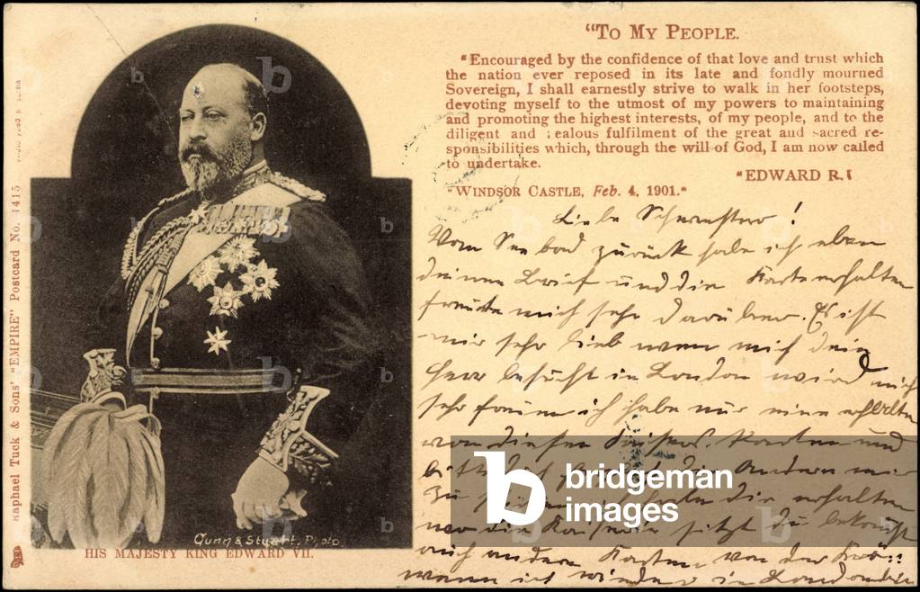 His Majesty King Edward VII, To my People
