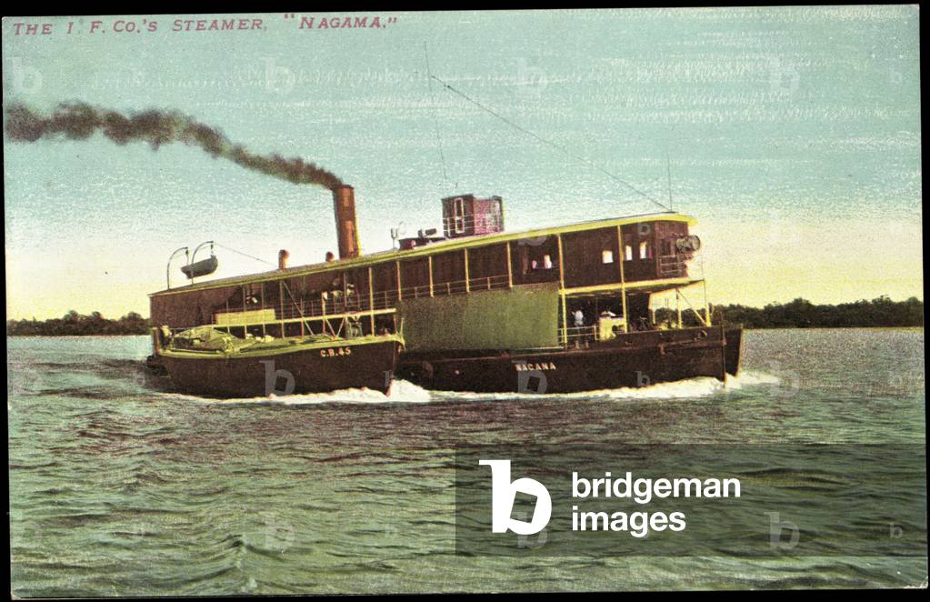 The 1 F. Co's Steamer Nagama, Dampfschiff, C.B. 45