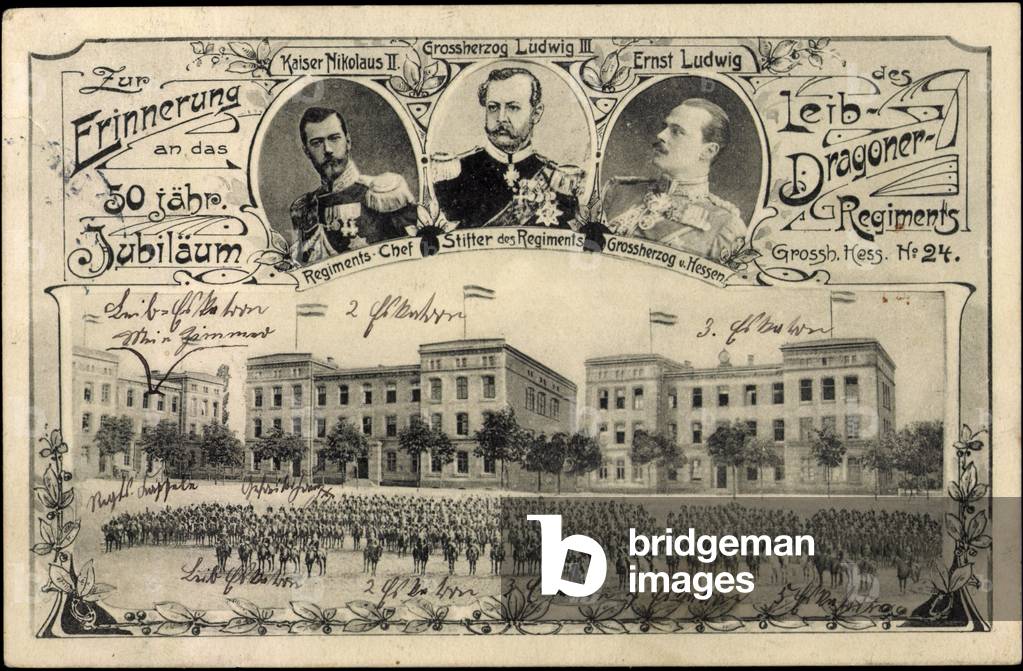 Leib Dragoner Regiment, Nicholas II, Ernst Ludwig