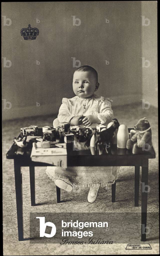 Ak Prinses Juliana, Princess Juliana of the Netherlands, Toy (b/w photo)