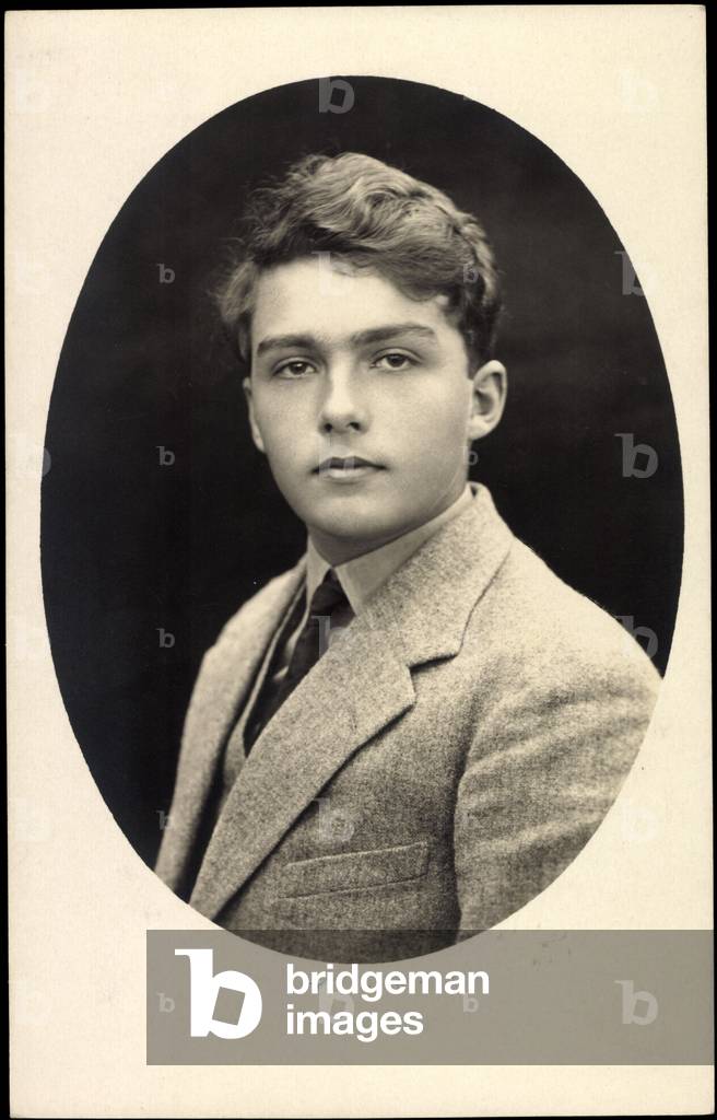 Passepartout Foto Ak Prinz Otto von Habsburg Lothringen, Portrait  (b/w photo)