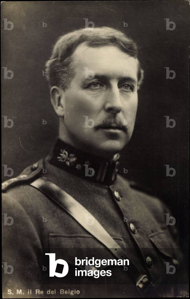 King Albert of Belgium, portrait, uniform