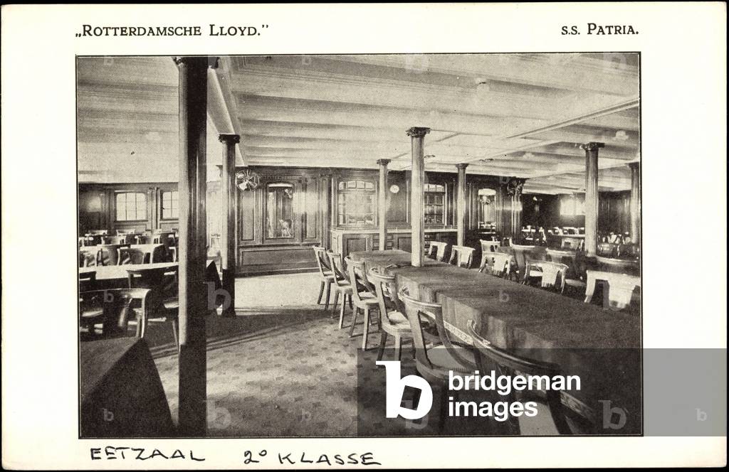Steamer S.S. Patria, Rotterdam Lloyd, 2nd class