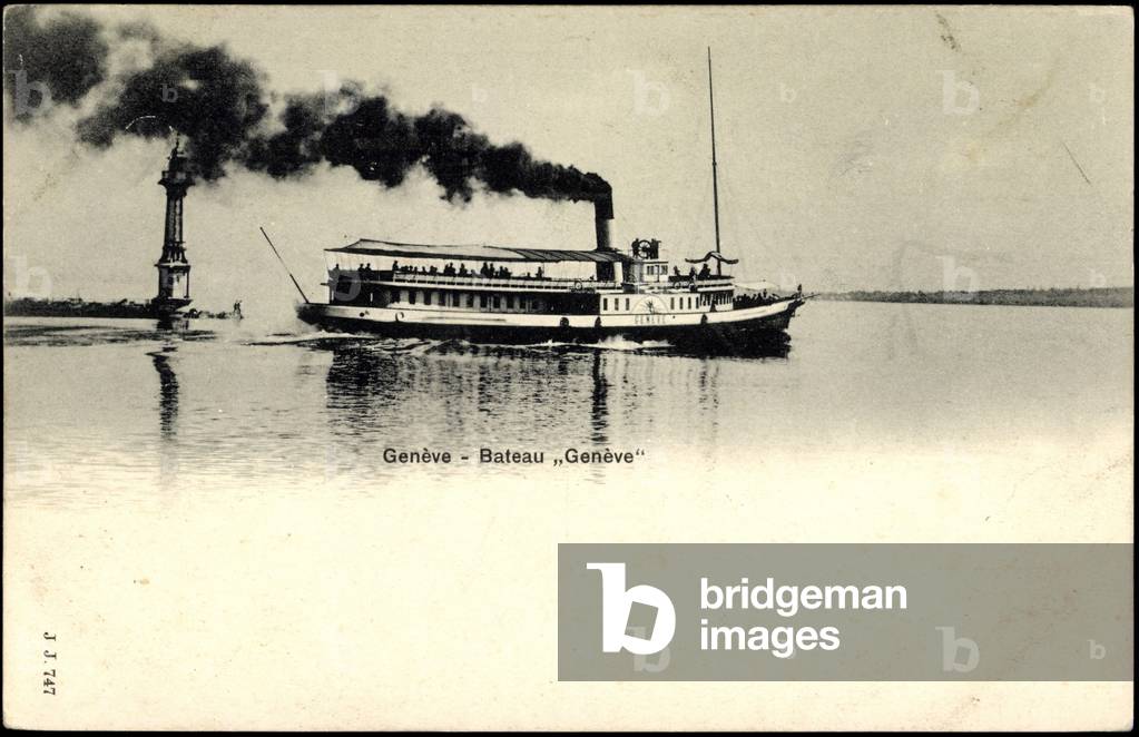Genfer See, Lac Leman, Salondampfer Geneve