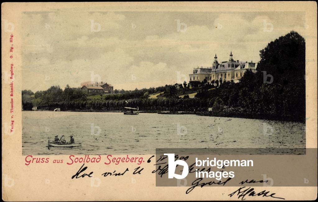 Bad Segeberg Bonn, partial view of the village, boats