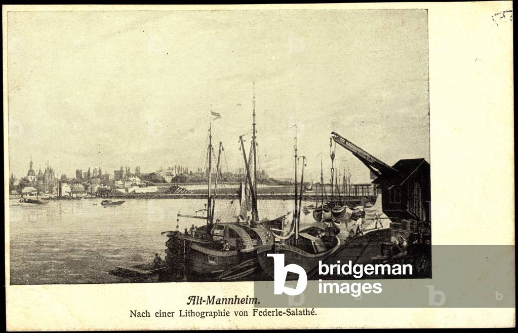 Artist Federle, Salathé, Mannheim, Old Town, Port