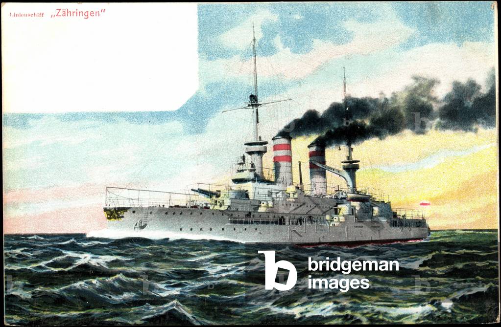 Line ship Zähringen on the high seas