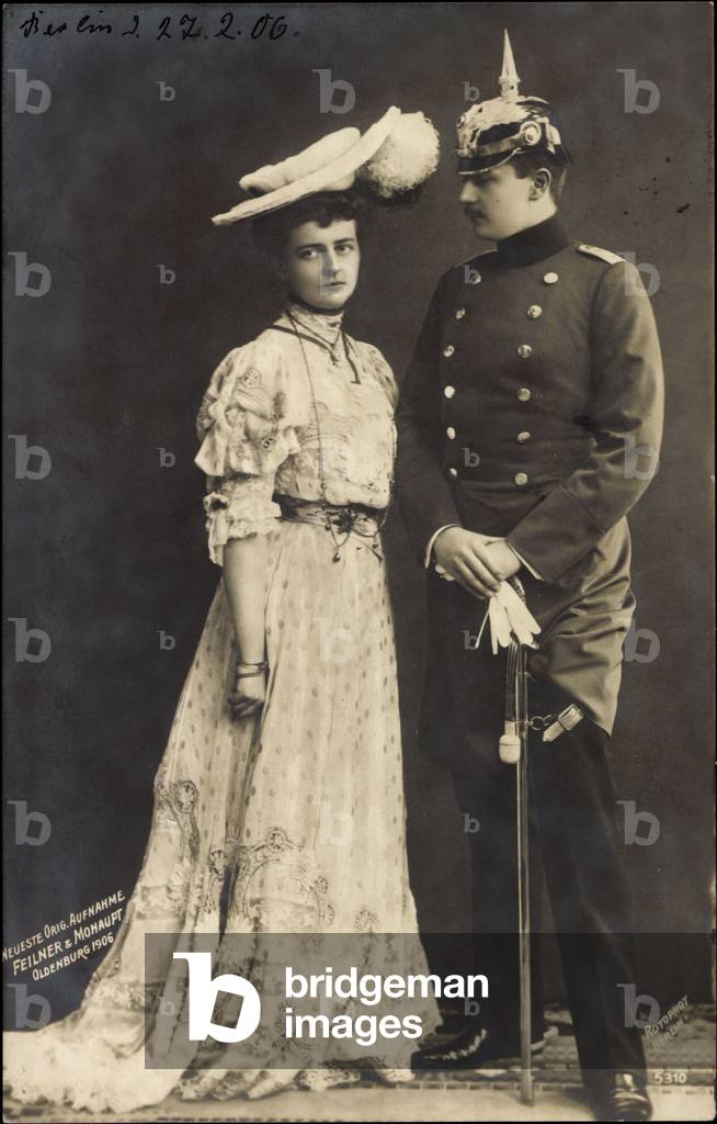 Prince Eitel Friedrich of Prussia with wife, RPH 5310