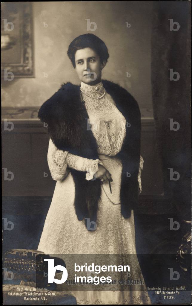 Hilda Grand Duchess of Baden, Dress, Chain, Animal Fur