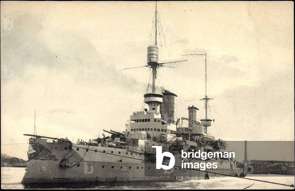Warship Brussels in Port