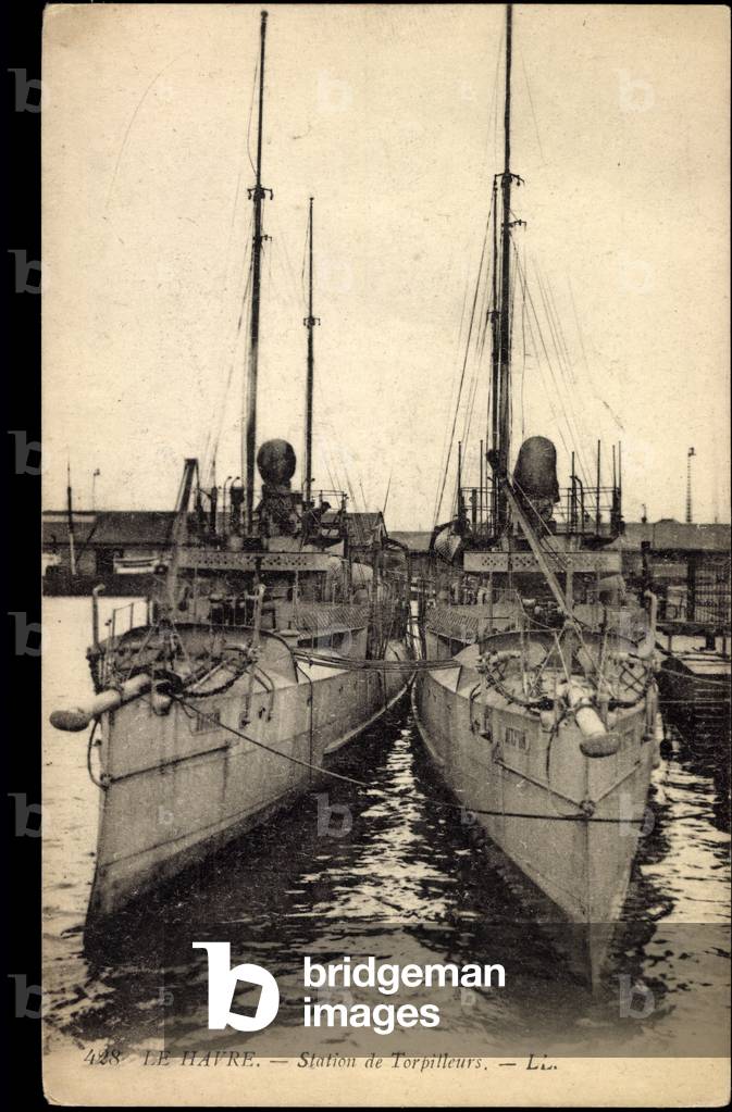 Le Havre, Station des Torpilleurs, Fr. Kriegsschiffe